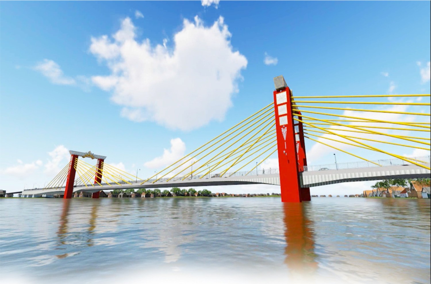 Keindahan Jembatan Musi IV Diperhatikan