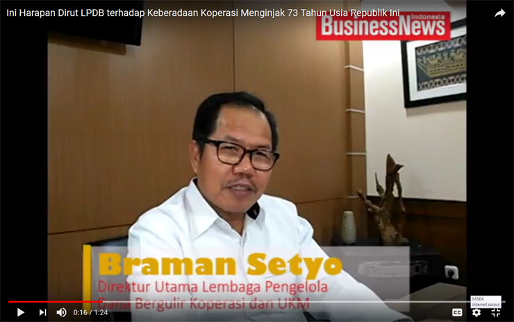 HUT RI ke-73, Ini Harapan LPDB terhadap Koperasi