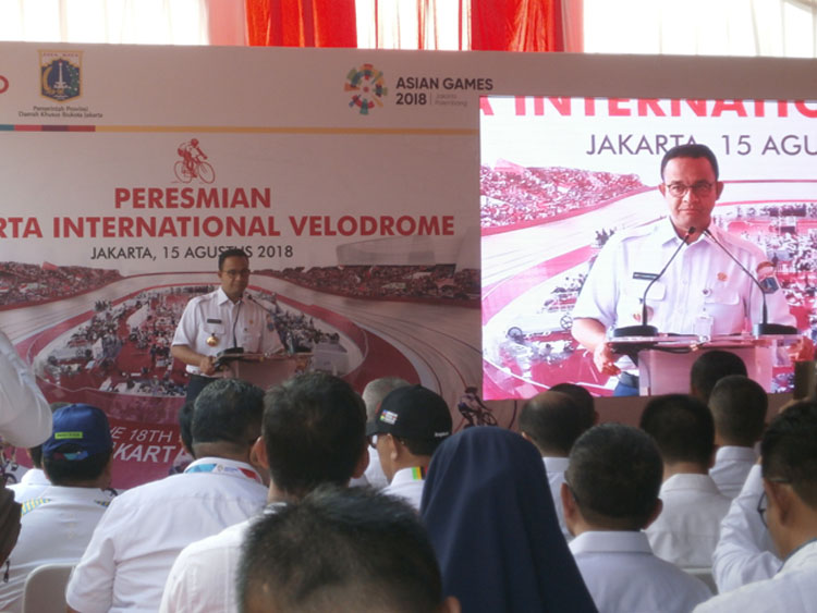 Gubernur DKI Jakarta Resmikan Jakarta International Velodrome