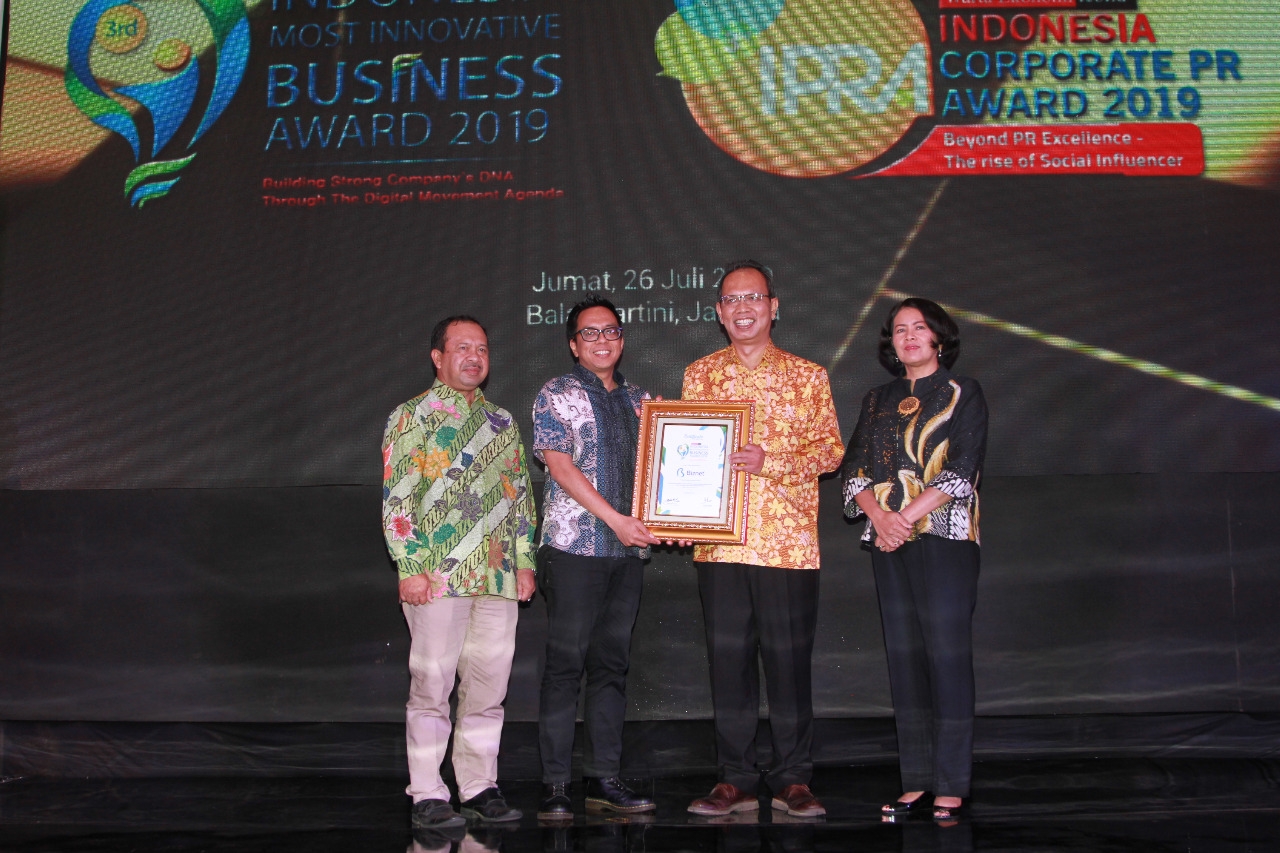 Biznet Sabet Penghargaan Perusahaan Terinovatif