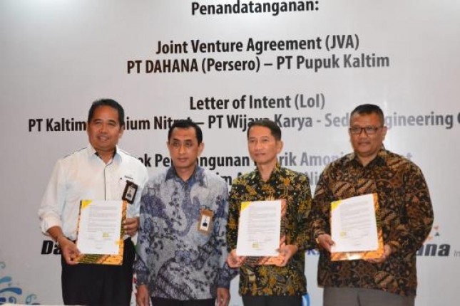 PT Dahana-Pupuk Kaltim Bangun Pabrik Amonium Nitrat