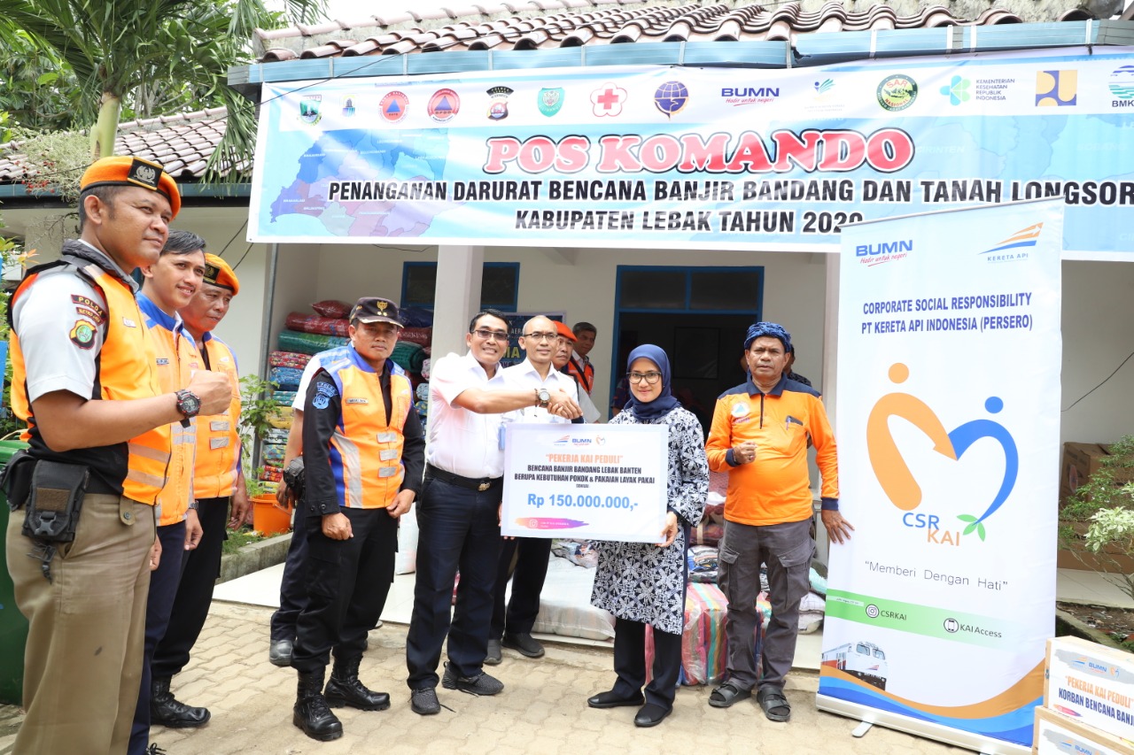 Bantuan KAI di Kab. Lebak