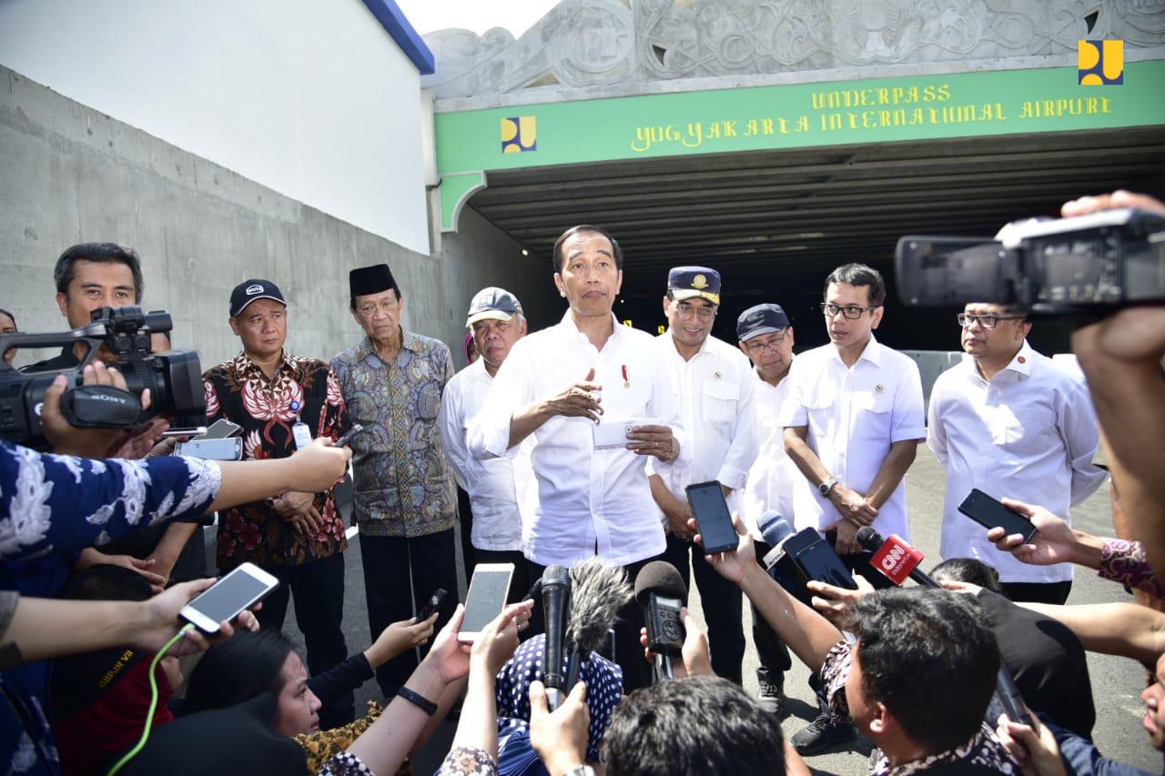 Presiden Joko Widodo Resmikan Underpass YIA