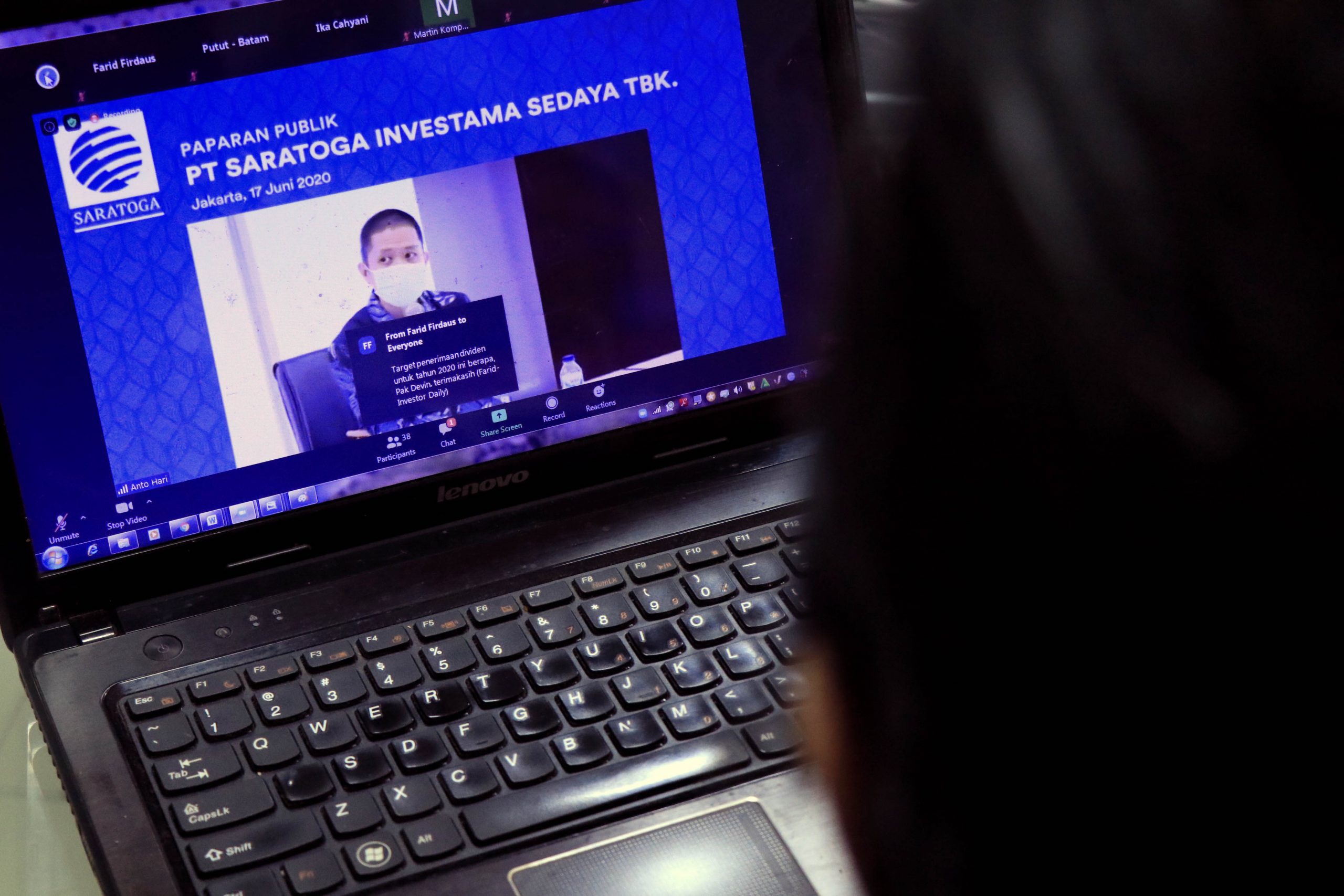 FOTO – PT Saratoga Investama Sedaya Tbk Gelar Publik Ekspose Virtual