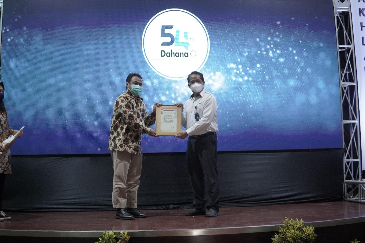 DAHANA Raih Sertifikat SNI ISO 37001:2016 sebagai Kado HUT