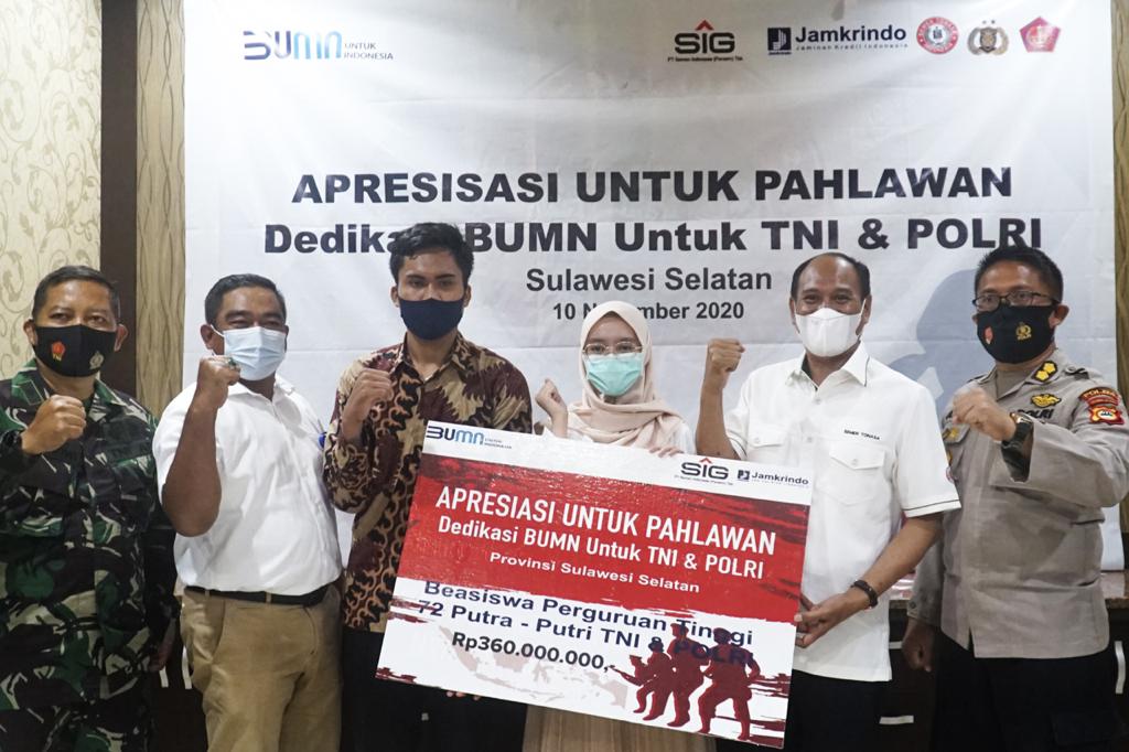Di Hari Pahlawan, 72 Mahasiswa di Sulsel Dapat Kucuran Beasiswa SIG