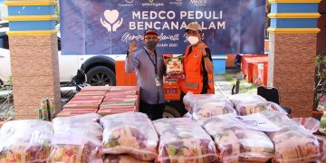 MedcoEnergi Bantu Kebutuhan Pokok Korban Bencana