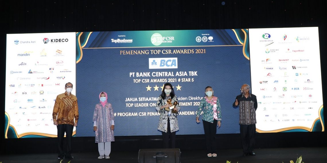 TOP CSR Awards 2021: Bank BCA  Sabet Tiga Penghargaan
