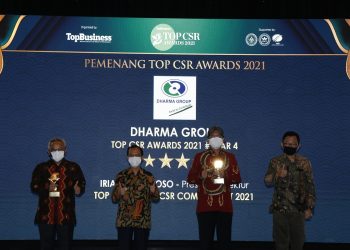 Aksi CSR Dharma Group Diganjar Dua Penghargaan TOP CSR Awards 2021