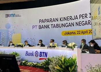 Kuartal I-2021, Laba Bersih BTN Melambung hingga 36,75%