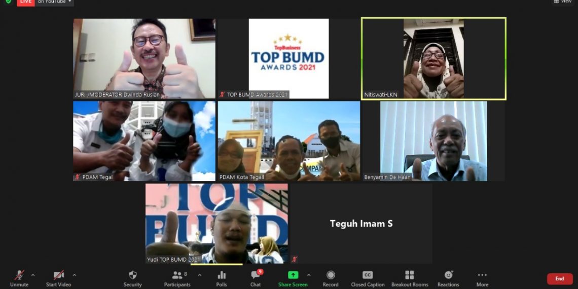 Perumdam Tirta Bahari Kota Tegal Jadi Finalis TOP BUMD Awards 2021