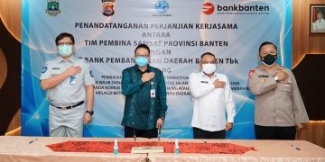 Optimalisasi Pajak Daerah, Bank Banten Gandeng Tim Pembina Samsat Provinsi Banten