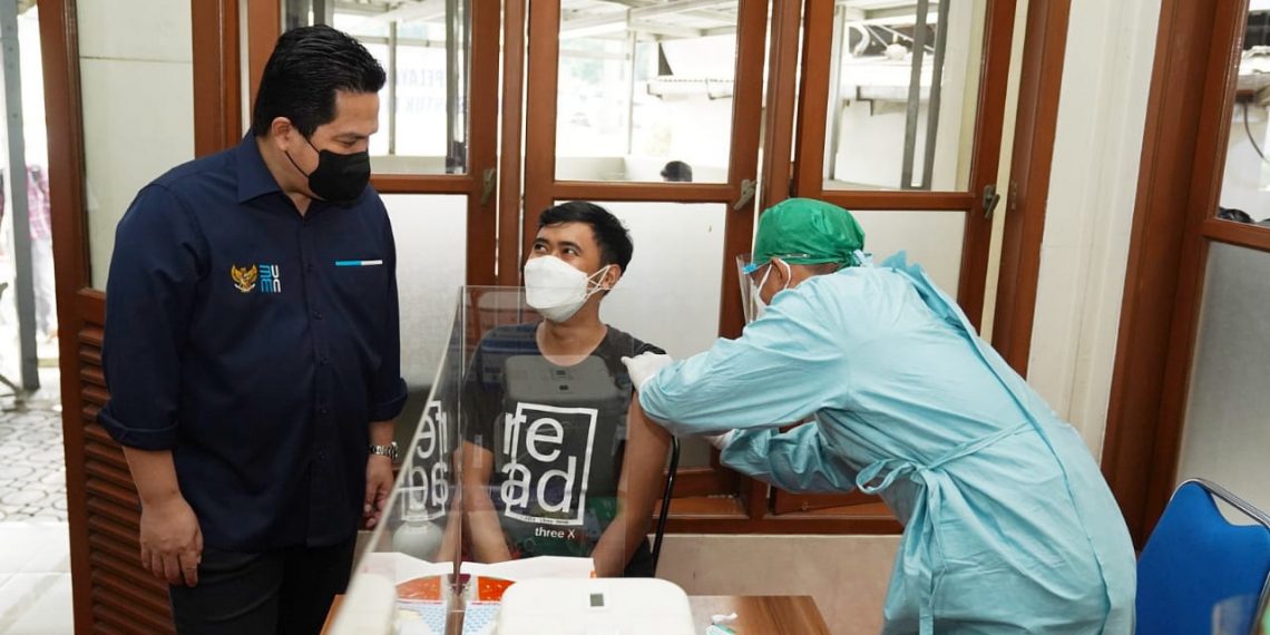 Erick: Saya Pastikan, Vaksinasi Gotong Royong Tidak Gunakan APBN atau Vaksin Hibah atau Vaksin Program Pemerintah