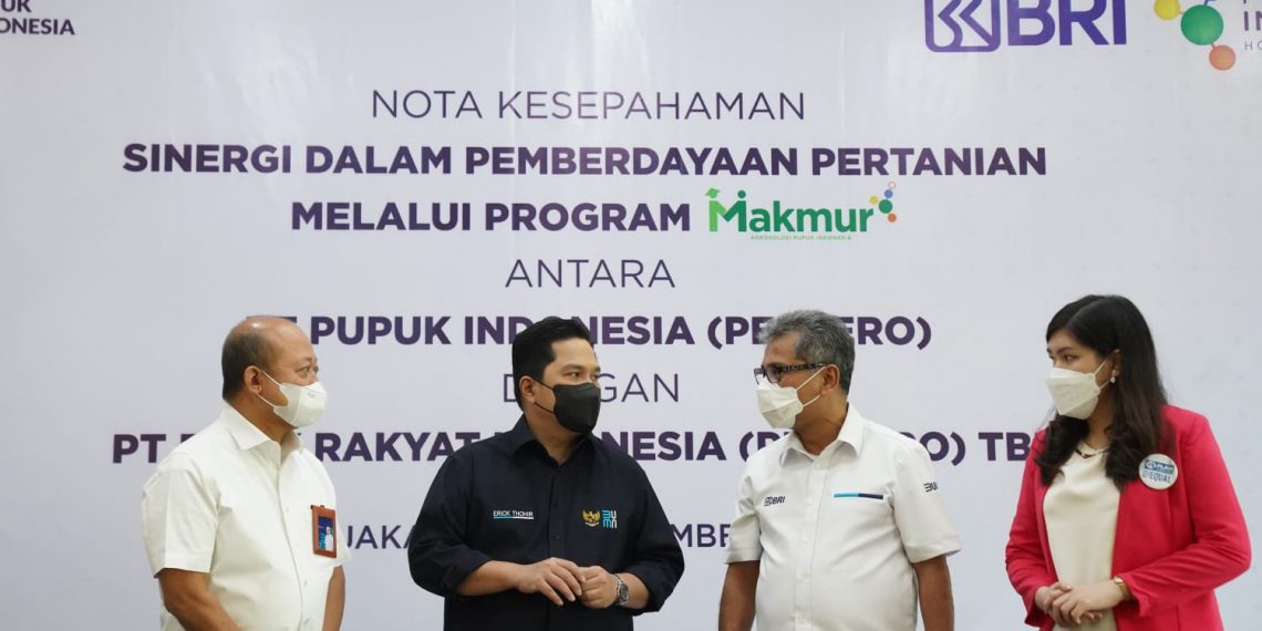 Pupuk Indonesia dan BRI Siap Makmurkan dan Berdayakan Pertanian Nasional