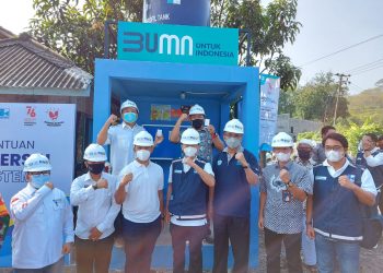 Kolaborasi BUMN, Brantas Abipraya Bantu Air Bersih di Sukabumi