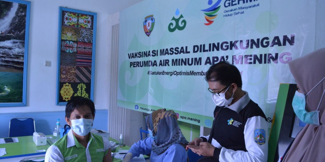 Perumda Apa’ Mening Selenggarakan Vaksinasi bagi Karyawan dan Keluarga