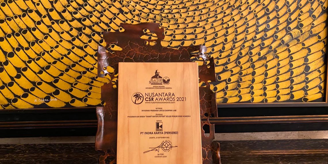 Smart Water System Management Besutan Indra Karya Raih Penghargaan