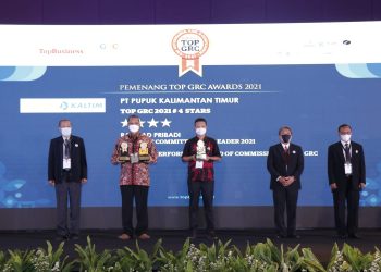 TOP GRC Awards 2021: PT Pupuk Kalimantan Timur Raih Tiga Penghargaan