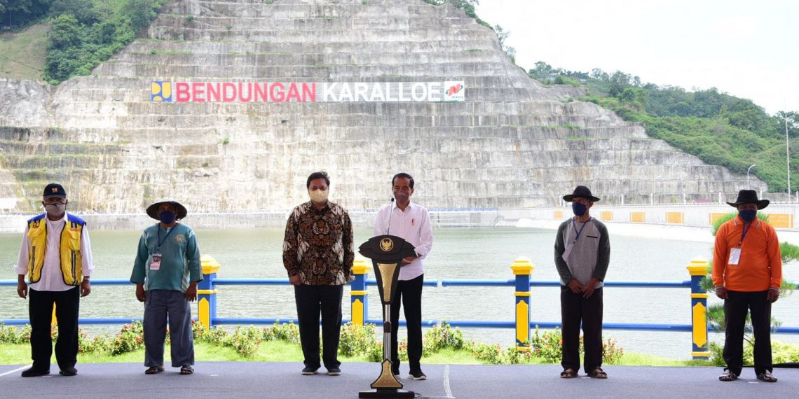 Presiden Jokowi Resmikan Bendungan Multifungsi Karalloe