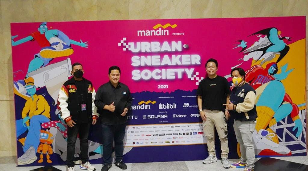 Kunjungi Urban Sneaker Society, Erick: Anak Muda Harus Berani Berkarya