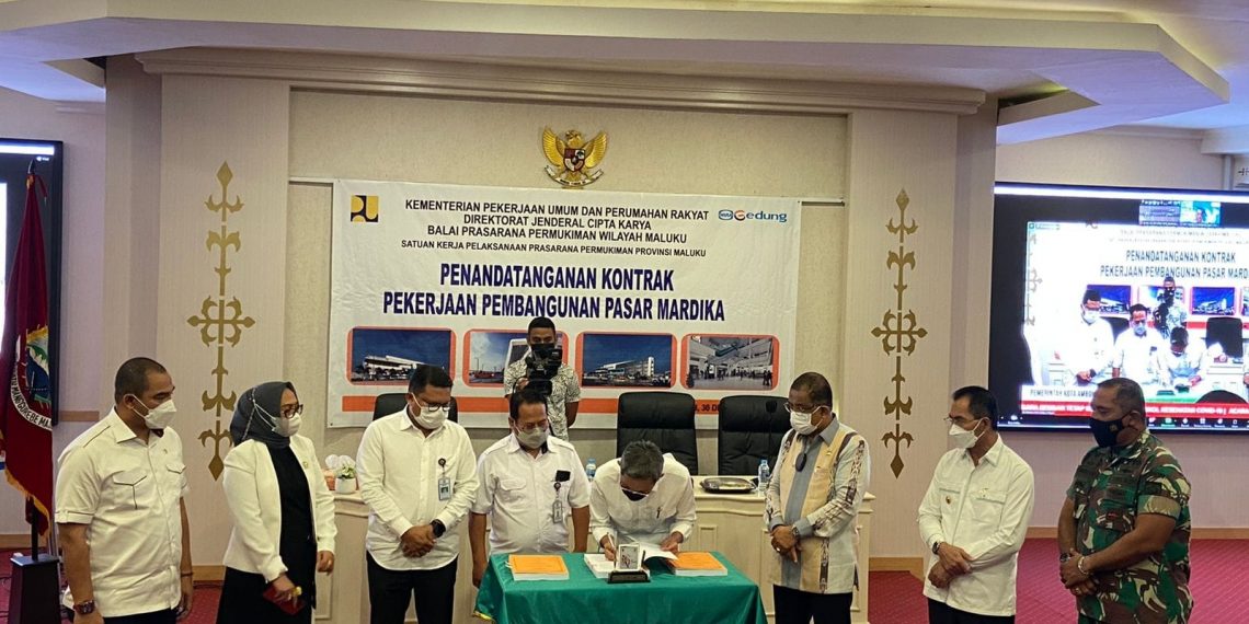 Kementerian PUPR Mulai Pembangunan Pasar Mardika untuk Tingkatkan Perekonomian Masyarakat Kota Ambon
