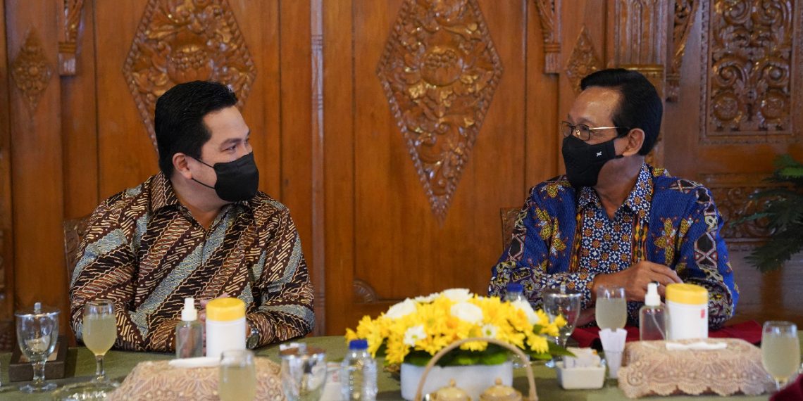 Temui Sultan, Erick Thohir Bahas Tol hingga Candi Borobudur