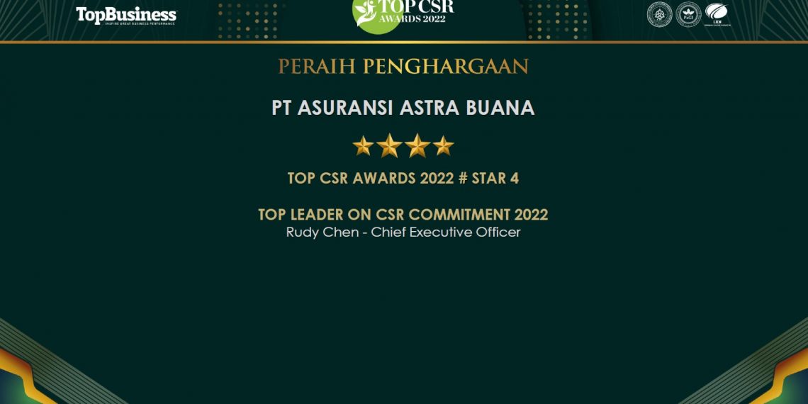 Karena Ini, Asuransi Astra Sabet Dua Penghargaan di Ajang TOP CSR Awards 2022