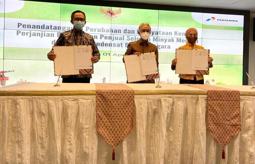 SKK Migas – Pertamina Tandatangani Perubahan Perjanjian