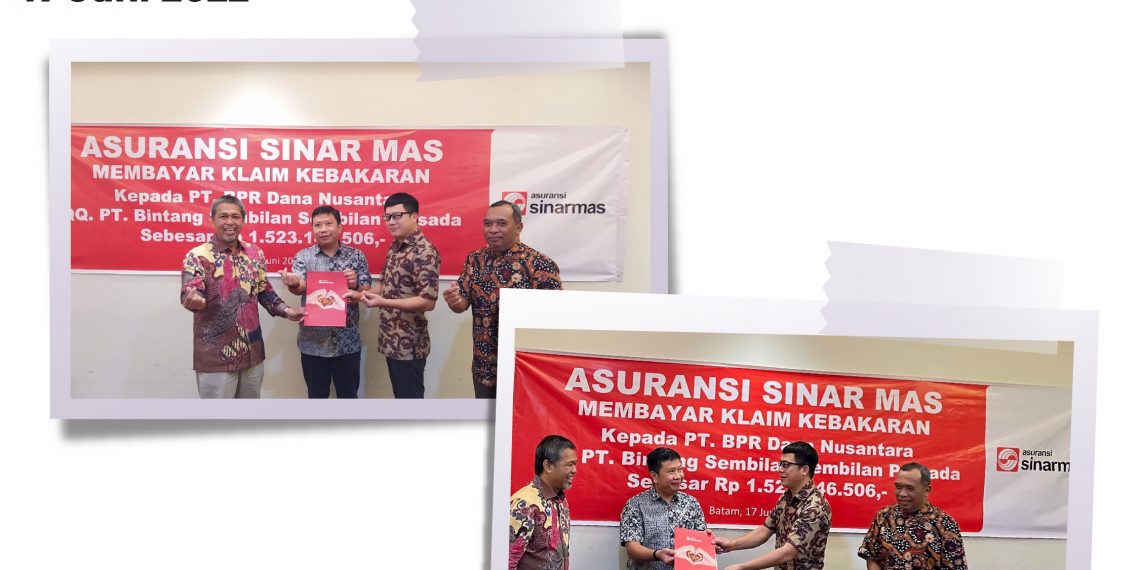 Sinar Mas Bayar Klaim Asuransi Kebakaran di Batam Senilai Rp 1.523.146.506,-