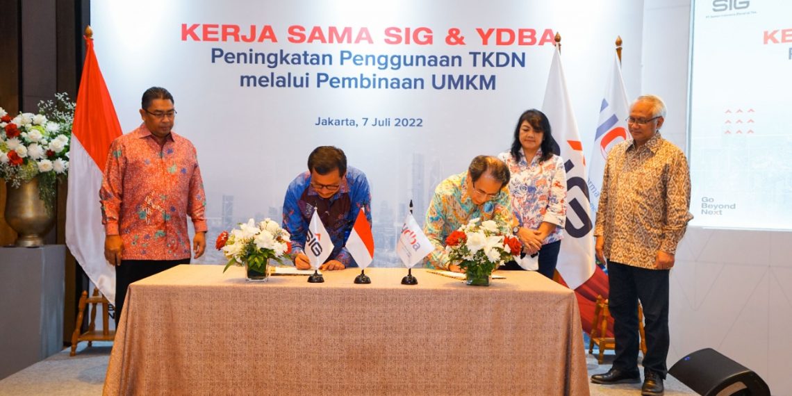 Dukung Peningkatan Penggunaan Produk Dalam Negeri,  SIG dan YDBA Kolaborasi  Melalui Pembinaan UMKM