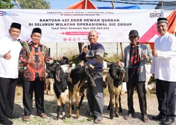 Sambut Idul Adha 1443 H, SIG Salurkan 423 Hewan Qurban Senilai Rp4,32 Miliar