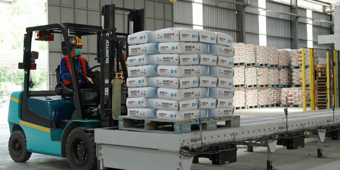 PT MKI Pasok 1.668 Ton Produk Mortar untuk Pembangunan Gedung BUMN Center
