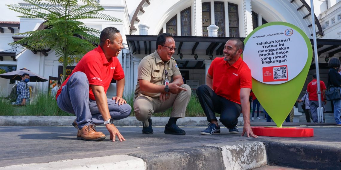 SIG Turut Berkontribusi dalam Penataan Trotoar Cantik di Ibukota