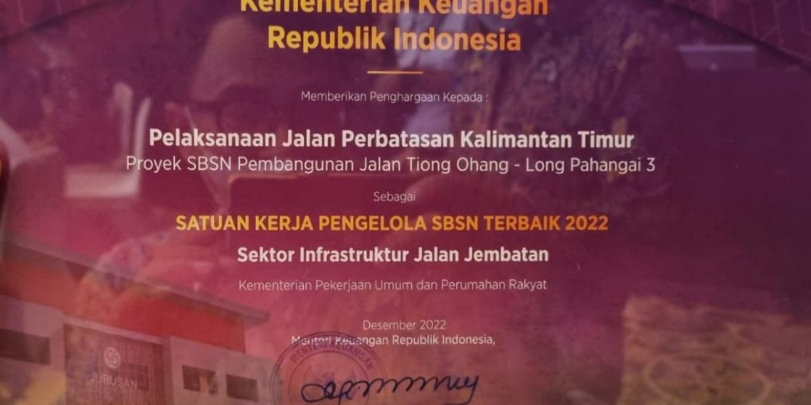 Kementerian PUPR Raih Dua Penghargaan Pengelola SBSN Terbaik Tahun 2022
