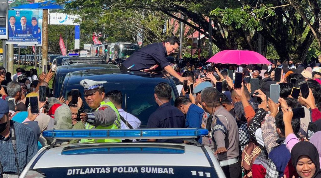 Erick Thohir Tinjau Proyek Infrastruktur BUMN di Sumbar