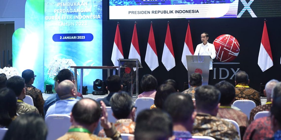 Resmikan Pembukaan Perdagangan BEI, Presiden: 2023 Tahun Ujian, Tetap Waspada