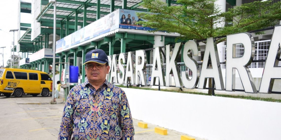 Pasar Aksara di Kota Medan Mulai Dihuni Pedagang