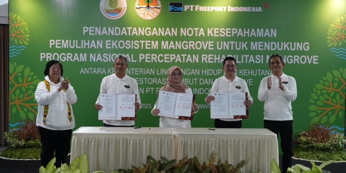 PT FI Serius Menghijaukan Bumi Menjaga Bentang Alam