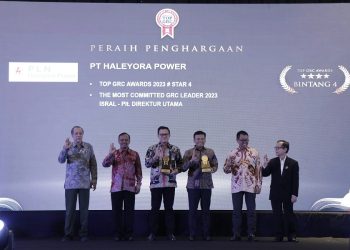 Sukses Implementasikan GRC dan ESG, PT Haleyora Power  Raih Dua Penghargaan di Ajang TOP GRC Awards 2023