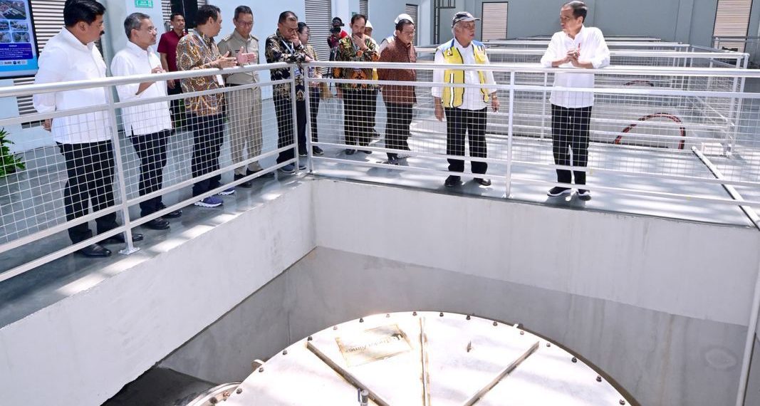 Stasiun Pompa Ancol Sentiong Diresmikan Presiden Jokowi