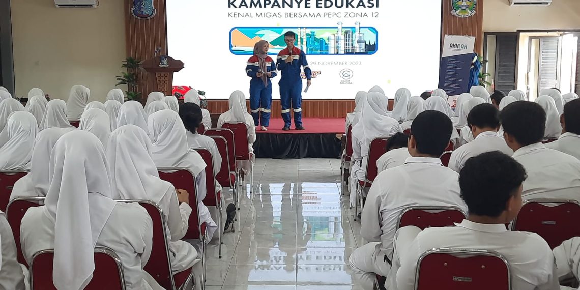 Kolaborasi Antar Fungsi, Komunitas 4 Twelve PEPC Zona 12 Gelar Kampanye Edukasi Kenal Migas