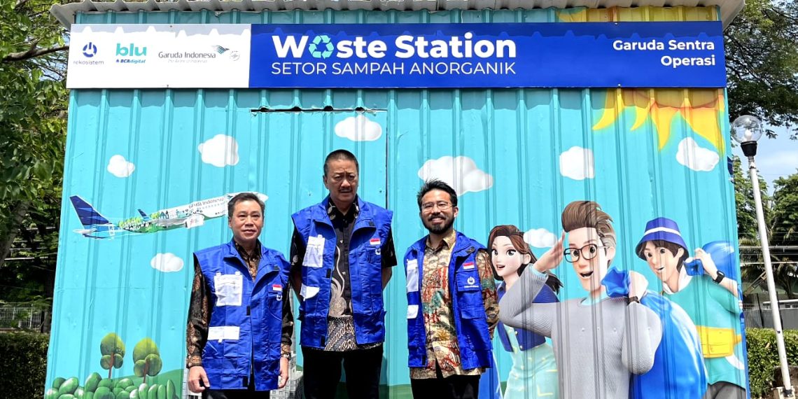 Gandeng Rekosistem BCA dan GARUDA Indonesia Resmikan Waste Station