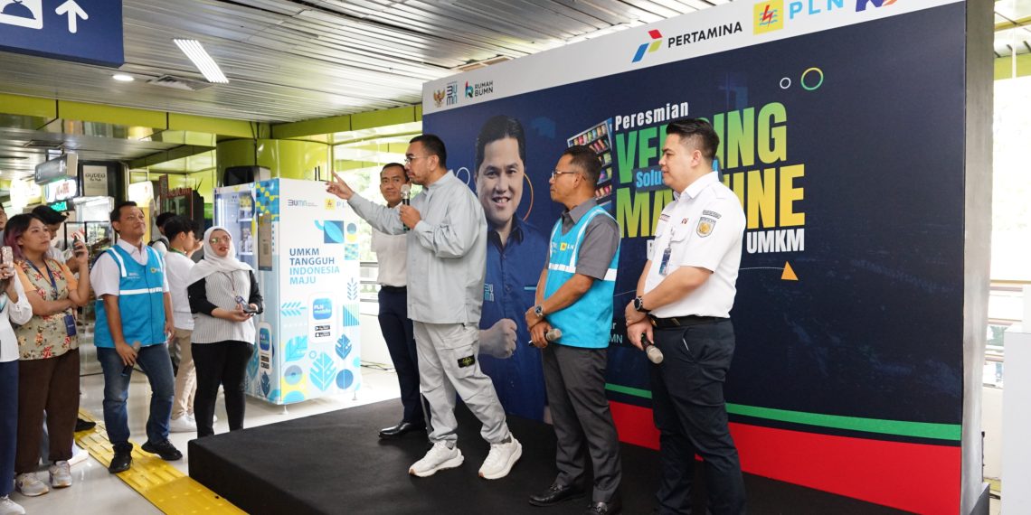 Menteri BUMN Erick Thohir Sediakan Vending Machine di Stasiun Kereta