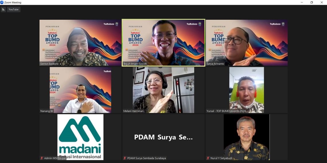Kinerja dan Tata Kelola Mentereng, PDAM Surya Sembada Jadi Finalis TOP BUMD Awards 2024