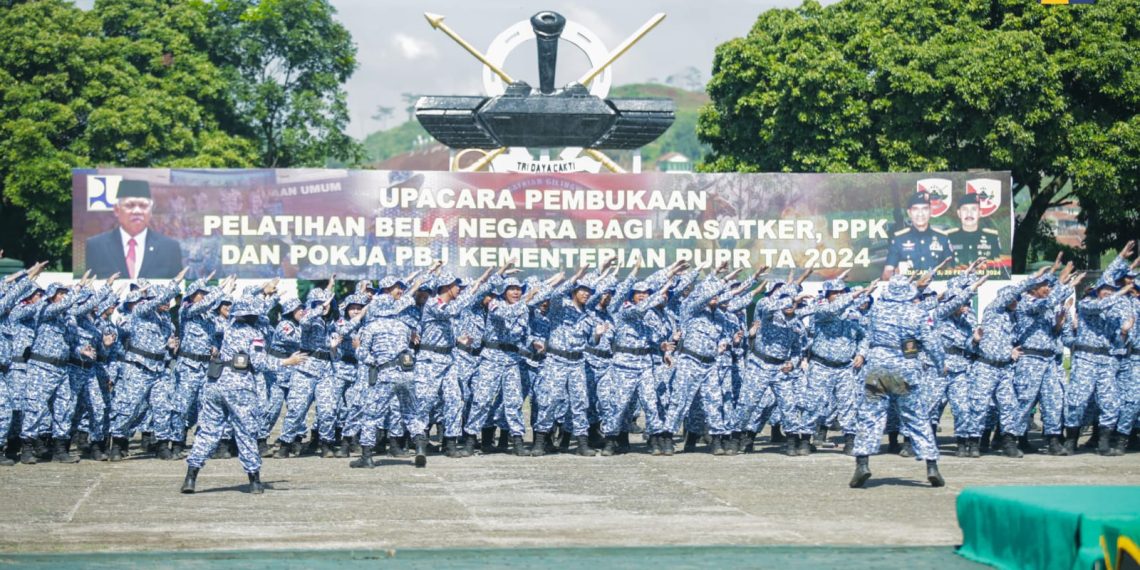 Kementerian PUPR Gelar Pelatihan Bela Negara bagi Kasatker, PPK, dan Pokja PBJ Angkatan III