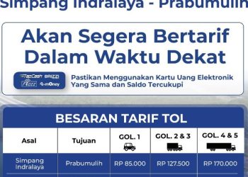 Tol Simpang Indralaya – Prabumulih segera Bertarif