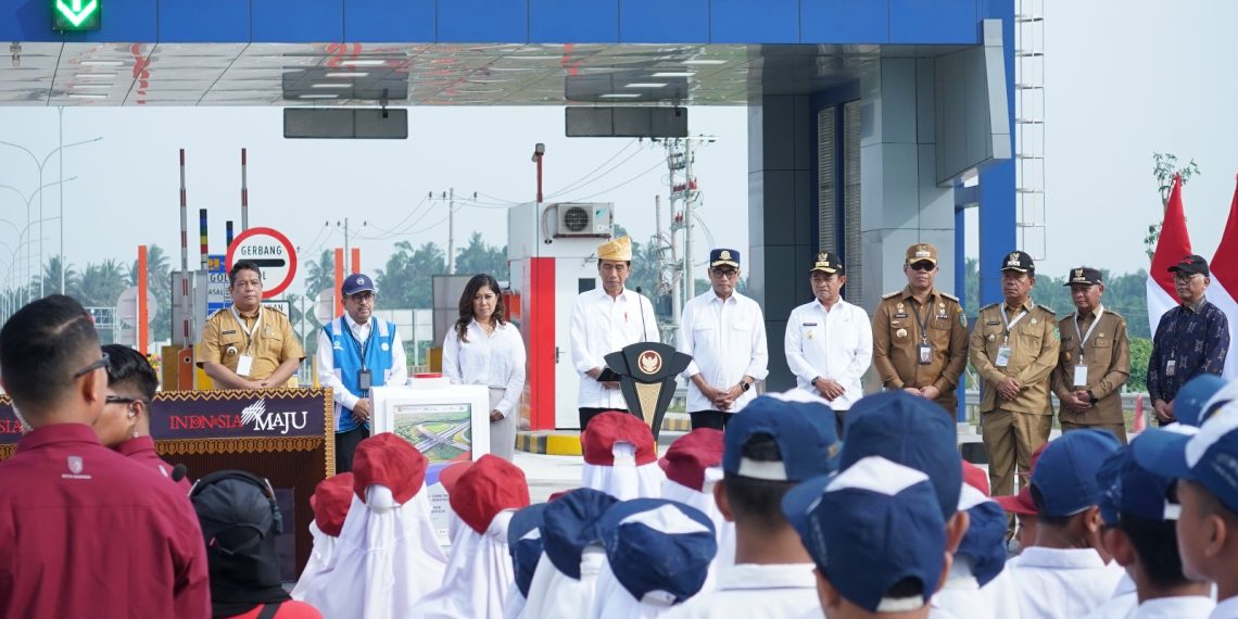 Presiden Jokowi Resmikan Tol Indrapura – Lima Puluh dan Tebing Tinggi – Indrapura