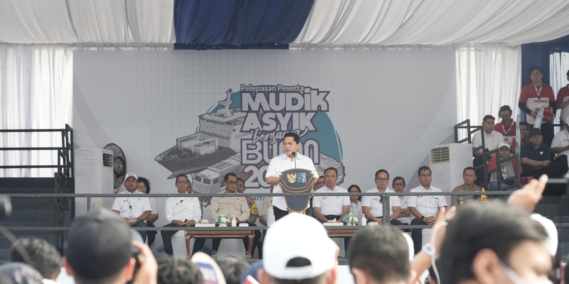 Erick Thohir Berangkatkan hampir 100 Ribu Peserta Mudik Gratis BUMN