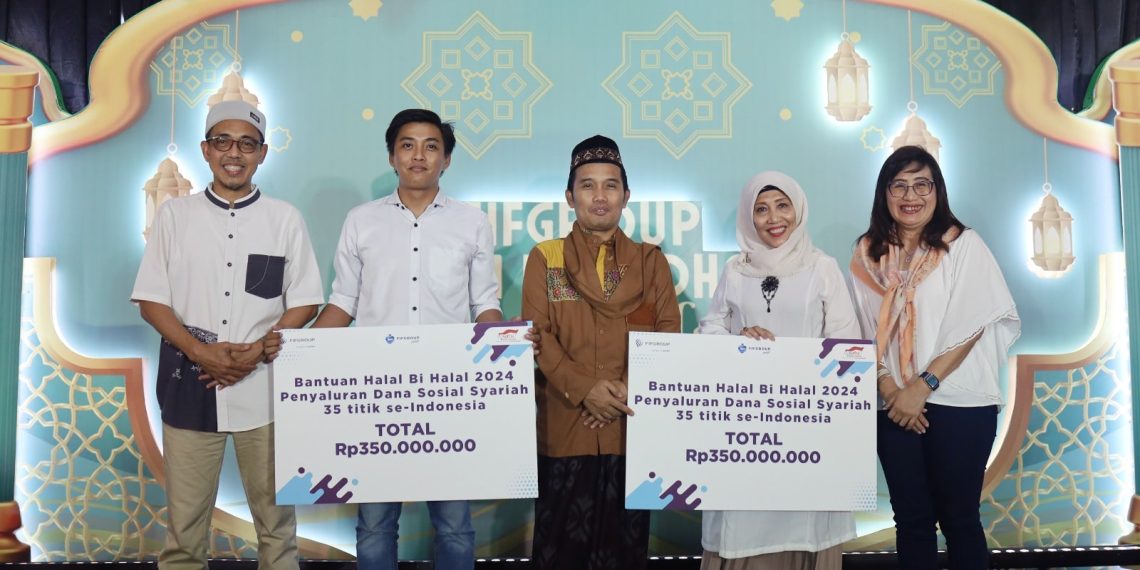 Semarak Halal bi Halal FIFGROUP, 35 Panti Asuhan Berbagi Kebahagiaan Bersama Ustadz Maulana