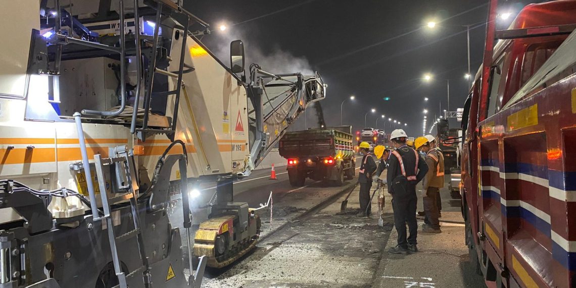 Hutama Karya Lakukan Pemeliharaan Tol Akses Tanjung Priok